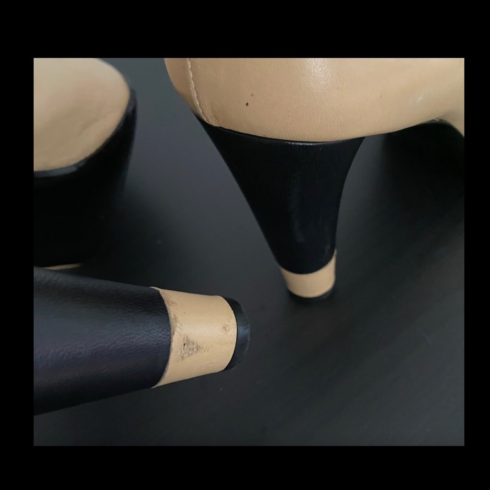 CHANEL Black and Tan Heels - Picture 9 of 15